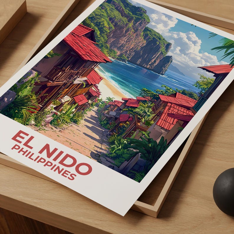 El Nido Poster - Philippines Tropical Wall Art