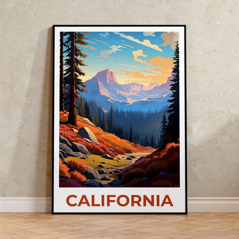California Poster, California Print, Inyo National Forest Poster, Inyo Print, California Travel Poster, Forest Poster, California Art