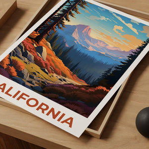 California Poster, California Print, Inyo National Forest Poster, Inyo Print, California Travel Poster, Forest Poster, California Art