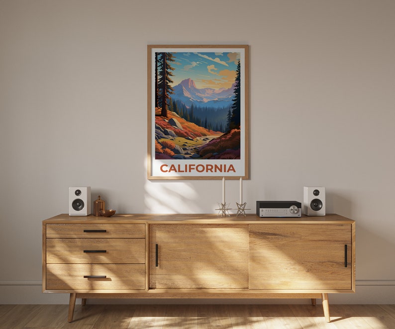 California Poster, California Print, Inyo National Forest Poster, Inyo Print, California Travel Poster, Forest Poster, California Art