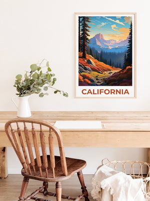 California Poster, California Print, Inyo National Forest Poster, Inyo Print, California Travel Poster, Forest Poster, California Art
