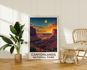 Canyonlands National Park Print, Utah Poster, Canyon Art, Canyonlands Illustration, Scenic Poster, Gift for Hikers, Birthday Gift
