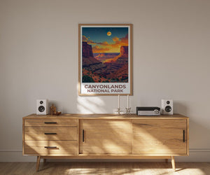 Canyonlands National Park Print, Utah Poster, Canyon Art, Canyonlands Illustration, Scenic Poster, Gift for Hikers, Birthday Gift