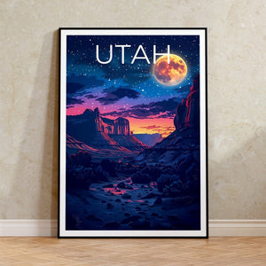 Utah Poster, Utah Druck, Wüste Poster, Outdoor-Druck, Utah Reise Poster, Utah Kunst, Canyonlands Poster