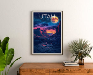 Utah Poster, Utah Druck, Wüste Poster, Outdoor-Druck, Utah Reise Poster, Utah Kunst, Canyonlands Poster
