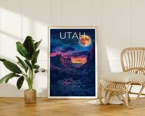 Utah Poster, Utah Druck, Wüste Poster, Outdoor-Druck, Utah Reise Poster, Utah Kunst, Canyonlands Poster