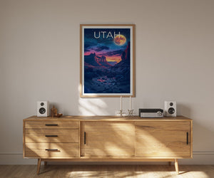 Utah Poster, Utah Druck, Wüste Poster, Outdoor-Druck, Utah Reise Poster, Utah Kunst, Canyonlands Poster