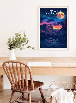Utah Poster, Utah Druck, Wüste Poster, Outdoor-Druck, Utah Reise Poster, Utah Kunst, Canyonlands Poster
