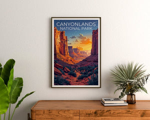 Canyonlands Nationalpark Poster, Utah Poster, Canyonlands Druck, Utah Druck, Canyonlands Reiseposter, Wandergeschenk, Utah Kunst