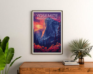 Affiche Yosemite, Impression Yosemite, Affiche El Capitan, Impression Californie, Affiche de voyage Yosemite, Art El Capitan, Art Yosemite