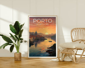 Porto Travel Poster, Portugal Wall Art, Portugal Print, Porto Poster, Portugal Poster, City Poster, Porto Art