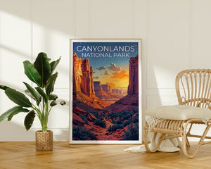 Canyonlands Nationalpark Poster, Utah Poster, Canyonlands Druck, Utah Druck, Canyonlands Reiseposter, Wandergeschenk, Utah Kunst