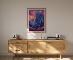 Affiche Yosemite, Impression Yosemite, Affiche El Capitan, Impression Californie, Affiche de voyage Yosemite, Art El Capitan, Art Yosemite