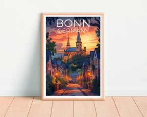 Bonn Poster, Bonn Print, Germany Poster, Germany Print, Bonn Travel Poster, Europe Poster, Bonn Art