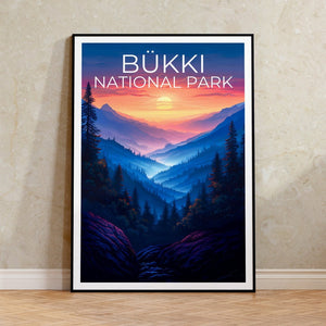 Bükki National Park Poster, Hungary Print, Hungary Poster, Forest Poster, Mountain Poster, Hungary Art, Hiking Poster