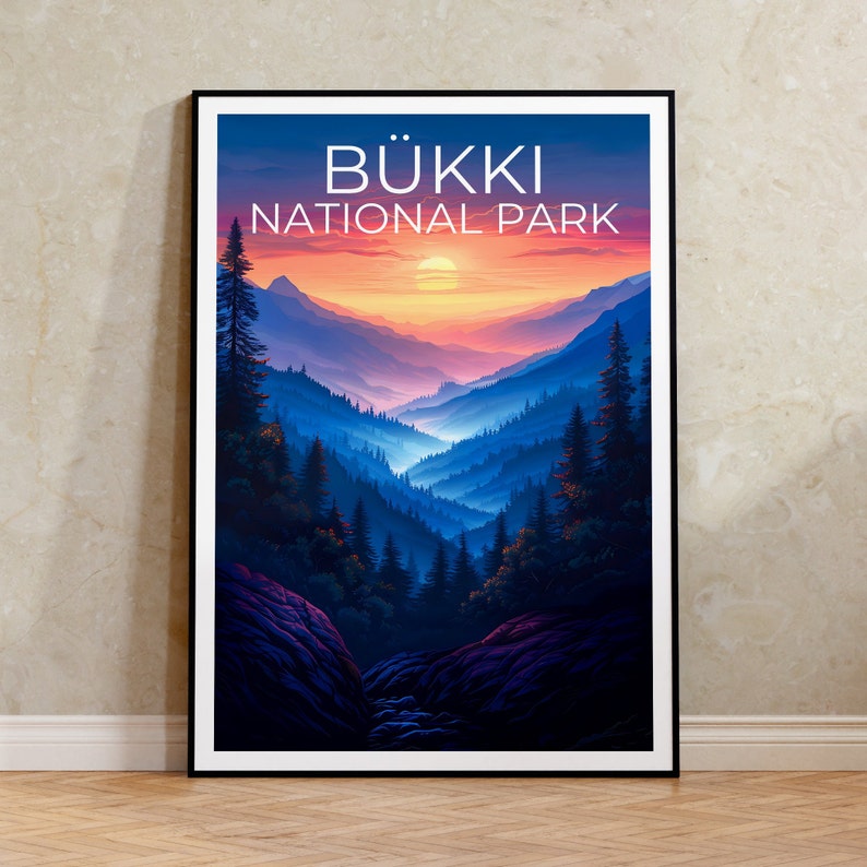Bükki National Park Poster, Hungary Print, Hungary Poster, Forest Poster, Mountain Poster, Hungary Art, Hiking Poster