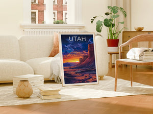 Utah Poster, Utah Druck, Wüste Poster, Sandstein Druck, Utah Reise Poster, Wüste Kunst, Utah Kunst