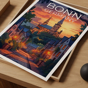 Bonn Poster, Bonn Print, Germany Poster, Germany Print, Bonn Travel Poster, Europe Poster, Bonn Art