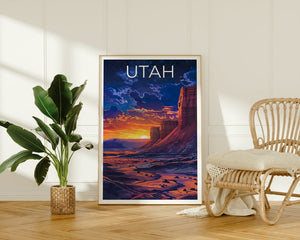 Utah Poster, Utah Druck, Wüste Poster, Sandstein Druck, Utah Reise Poster, Wüste Kunst, Utah Kunst