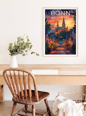 Bonn Poster, Bonn Print, Germany Poster, Germany Print, Bonn Travel Poster, Europe Poster, Bonn Art