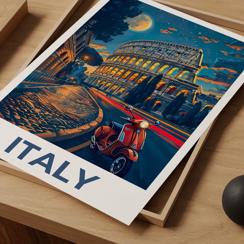 Italy Poster, Italy Print, Rome Poster, Rome Print, Italy Travel Poster, Colosseum Art, Colosseum Poster