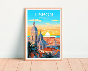 Lisbon Travel Poster, Portugal Wall Art, Portugal Print, Lisbon Poster, Lisbon Art, Europe Poster, Poster Art, Wall Decor