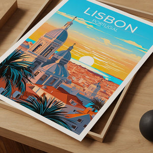 Lisbon Travel Poster, Portugal Wall Art, Portugal Print, Lisbon Poster, Lisbon Art, Europe Poster, Poster Art, Wall Decor