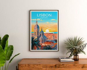 Lisbon Travel Poster, Portugal Wall Art, Portugal Print, Lisbon Poster, Lisbon Art, Europe Poster, Poster Art, Wall Decor