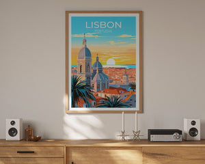 Lisbon Travel Poster, Portugal Wall Art, Portugal Print, Lisbon Poster, Lisbon Art, Europe Poster, Poster Art, Wall Decor