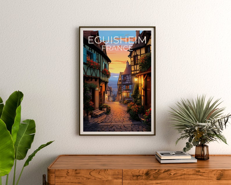 Eguisheim Poster, France Print, France Art, Eguisheim Print, Eguisheim Travel Poster, Europe Poster, Eguisheim Wall Art