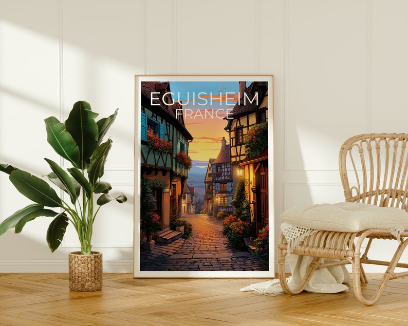 Eguisheim Poster, France Print, France Art, Eguisheim Print, Eguisheim Travel Poster, Europe Poster, Eguisheim Wall Art