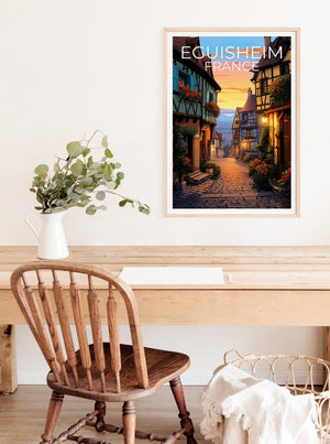 Eguisheim Poster, France Print, France Art, Eguisheim Print, Eguisheim Travel Poster, Europe Poster, Eguisheim Wall Art