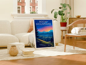 Rocky Mountains Poster, Rockies Print, Colorado Poster, Colorado Print, Colorado Print, Rocky Mountains Art