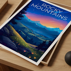 Rocky Mountains Poster, Rockies Print, Colorado Poster, Colorado Print, Colorado Print, Rocky Mountains Art