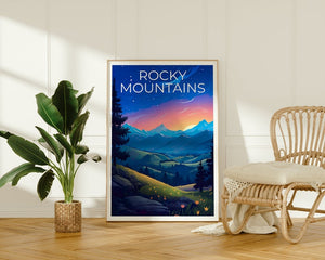 Rocky Mountains Poster, Rockies Print, Colorado Poster, Colorado Print, Colorado Print, Rocky Mountains Art