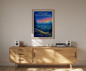 Rocky Mountains Poster, Rockies Print, Colorado Poster, Colorado Print, Colorado Print, Rocky Mountains Art