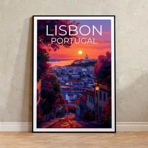 Lisbon Poster, Lisbon Print, Portugal Poster, Portugal Print, Lisbon Travel Poster, Europe Poster, Lisbon Art