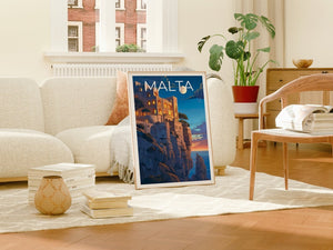 Malta Travel Poster, Malta Wall Art, Malta Print, Malta Poster, Europe Poster, Malta Art