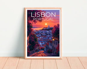 Lisbon Poster, Lisbon Print, Portugal Poster, Portugal Print, Lisbon Travel Poster, Europe Poster, Lisbon Art