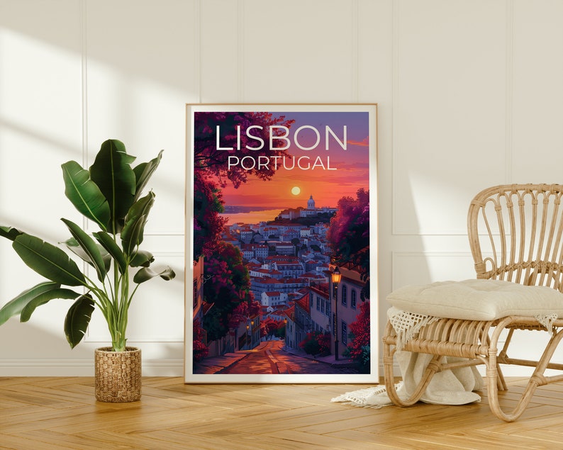 Lisbon Poster, Lisbon Print, Portugal Poster, Portugal Print, Lisbon Travel Poster, Europe Poster, Lisbon Art