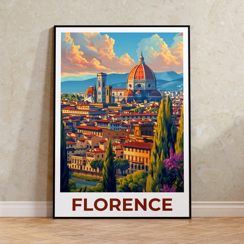 Florence Poster, Florence Print, Italy Poster, Italy Print, Florence Travel Poster, Europe Poster, Florence Art