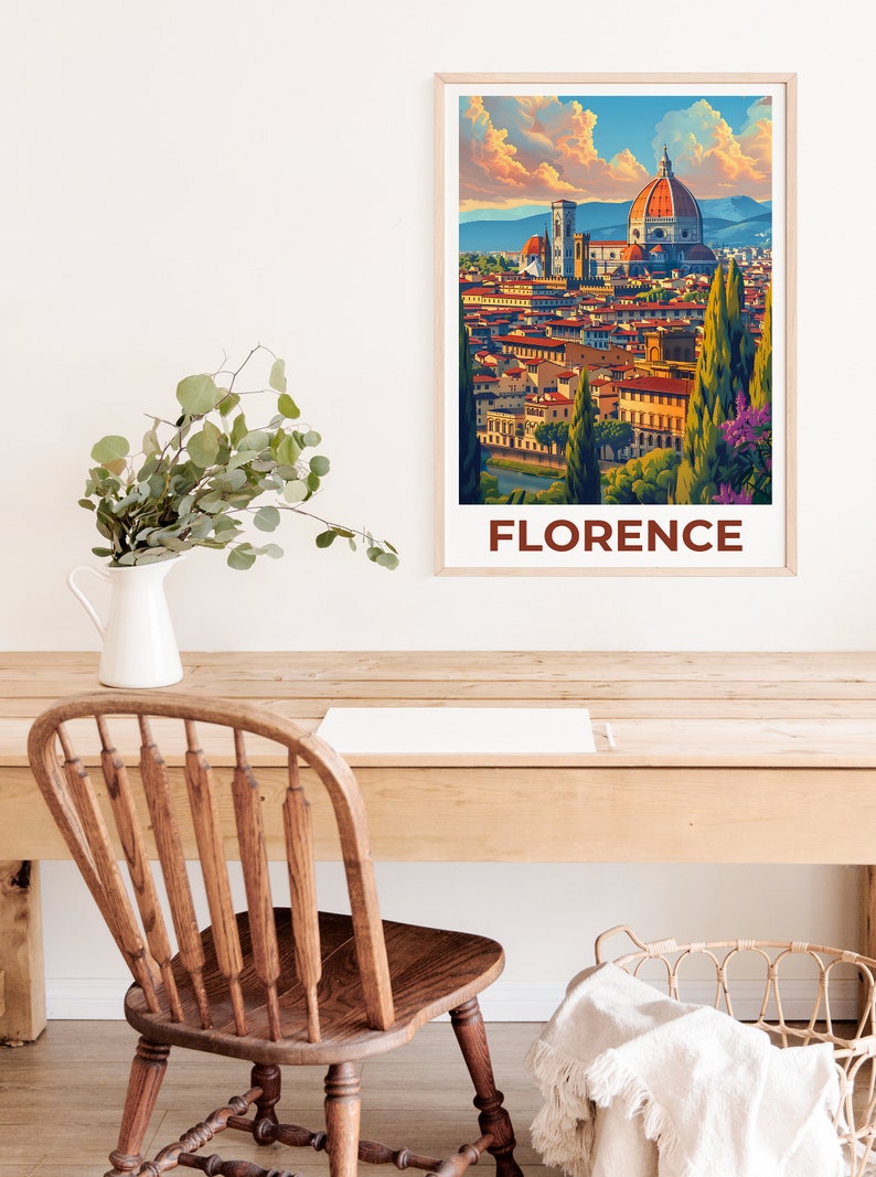 Florence Poster, Florence Print, Italy Poster, Italy Print, Florence Travel Poster, Europe Poster, Florence Art