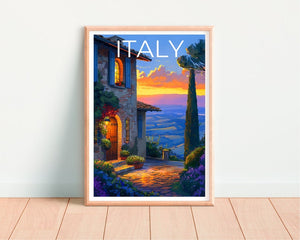 Italy Travel Poster, Italy Wall Art, Italy Print, Italy Poster, Tuscany Poster, Europe Poster, Italy Art