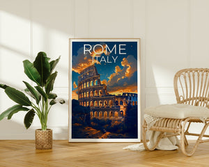 Rome Poster, Rome Print, Colosseum Poster, Colosseum Print, Italy Poster, Rome Art, Italy Gift