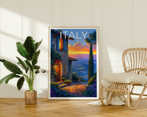Italy Travel Poster, Italy Wall Art, Italy Print, Italy Poster, Tuscany Poster, Europe Poster, Italy Art