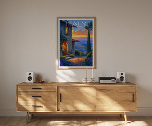 Italy Travel Poster, Italy Wall Art, Italy Print, Italy Poster, Tuscany Poster, Europe Poster, Italy Art