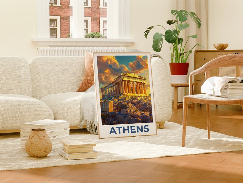 Athens Poster, Athens Print, Parthenon Poster, Parthenon Print, Greece Travel Poster, Greece Print, Athens Art