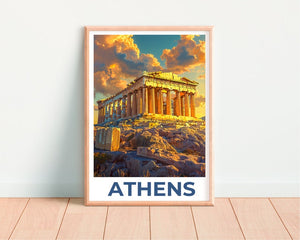 Athens Poster, Athens Print, Parthenon Poster, Parthenon Print, Greece Travel Poster, Greece Print, Athens Art