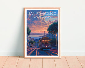 San Francisco Travel Poster, California Wall Art, California Print, San Francisco Poster, California Poster, City Poster, Wall Decor