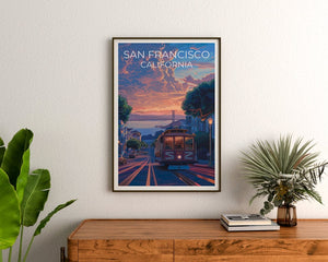 San Francisco Travel Poster, California Wall Art, California Print, San Francisco Poster, California Poster, City Poster, Wall Decor